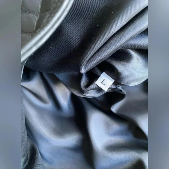 Jason Bunin Leather Jacket Men’s Large Black Motorcycle Y2K Vintage - Picture 5 of 9